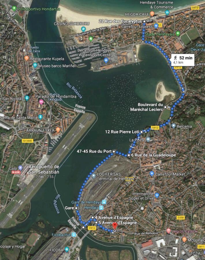 Port Bidassoa - T2 Coquet, Parking, Lit Xxl, Wifi, Pres De La Gare Hendaye Εξωτερικό φωτογραφία